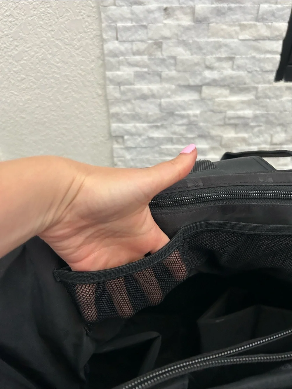 Paperclip Jojo Black Diaper Bag Built-In Changing Station Backpack